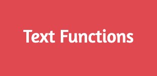 Text Functions in MySQL
